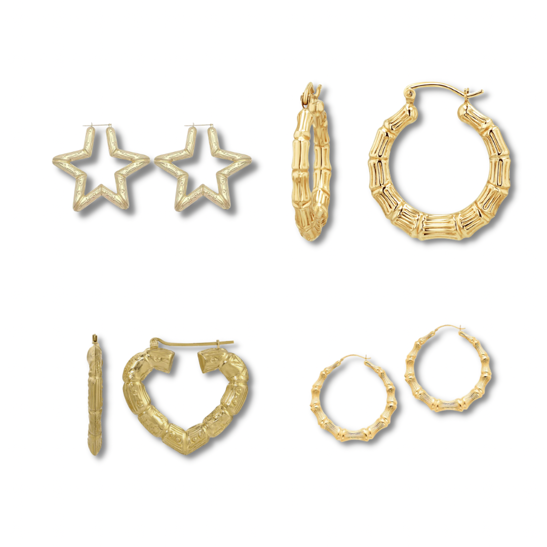 BLANK GOLD NEW NEW HOOPS