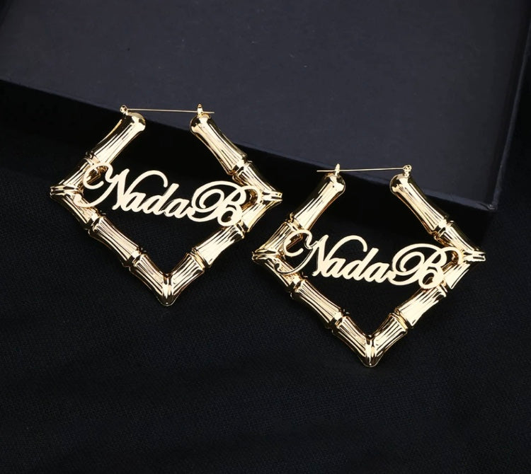 NewNew OG Rectangle Bamboo Earrings