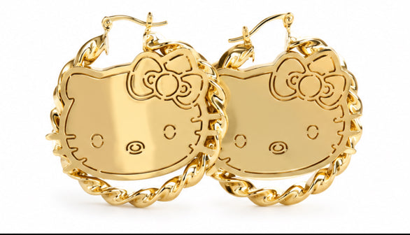 MINI HELLO KITTY HOOPS