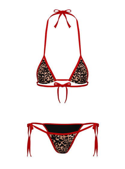 BIG MAMA CHEETAH SWIM - RED
