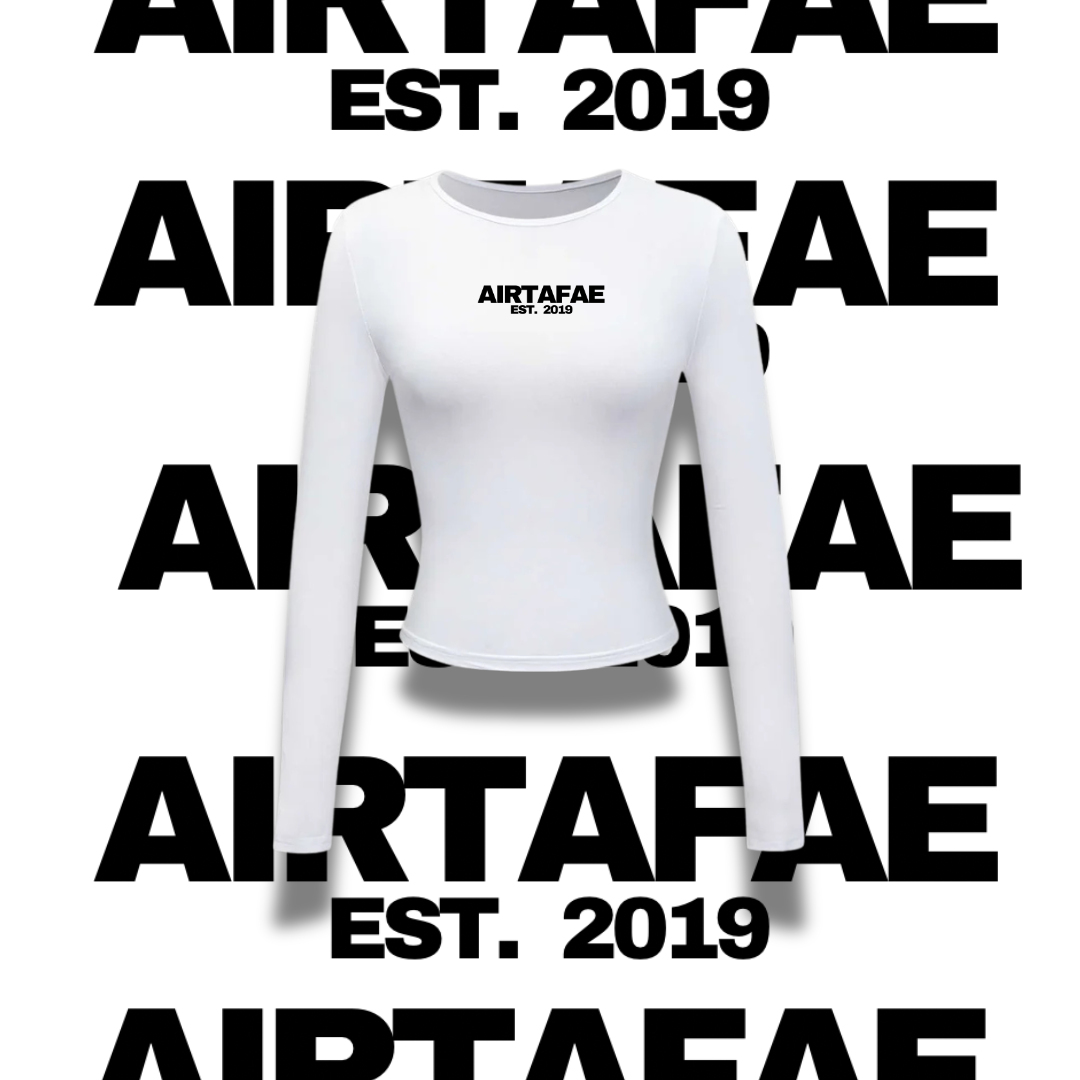 AIRTAFAE basic white long sleeve